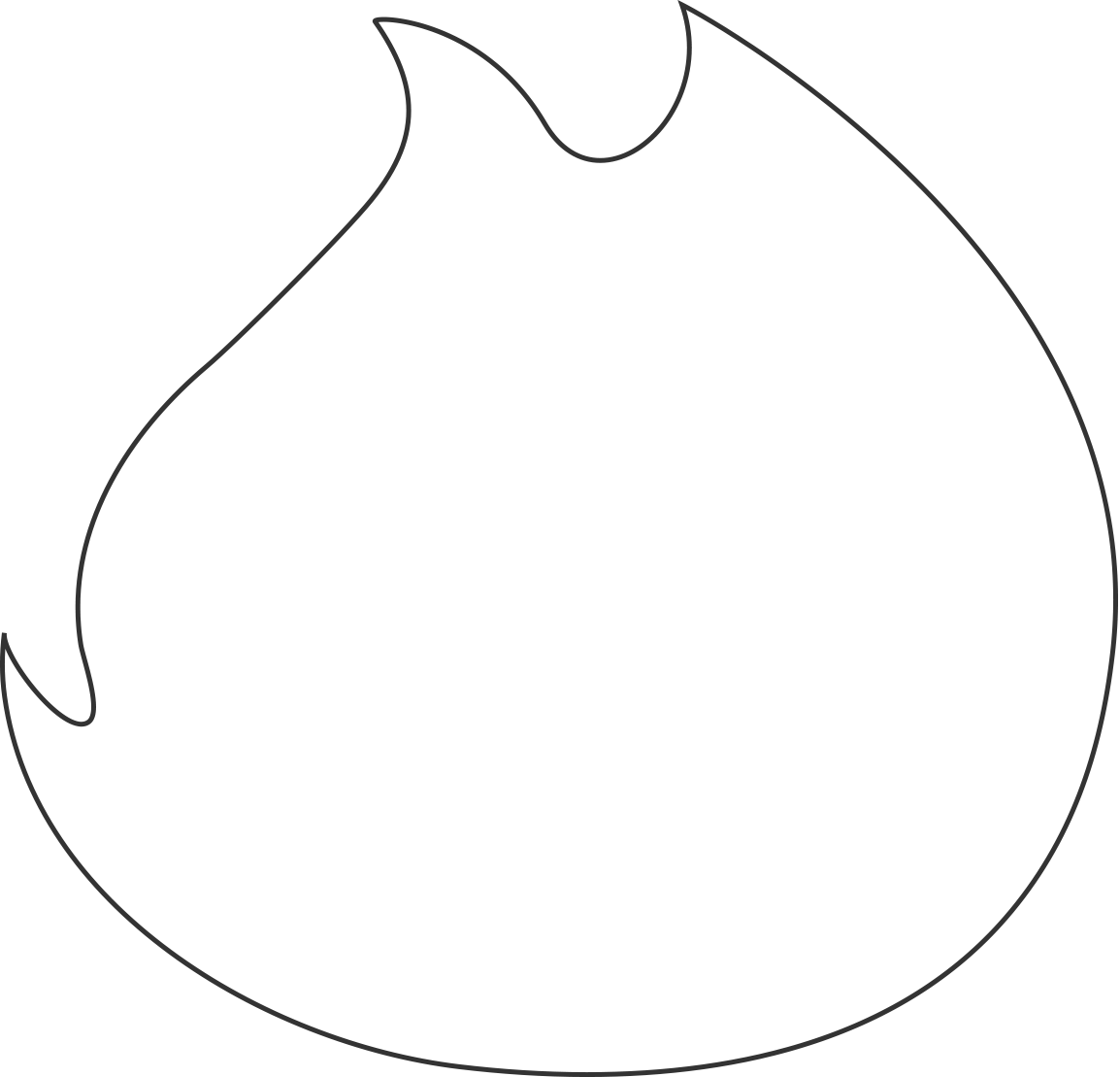 zeigt Gestaltungselement Flamme