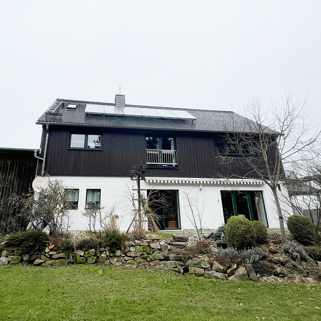 Haus mit Solarthermie