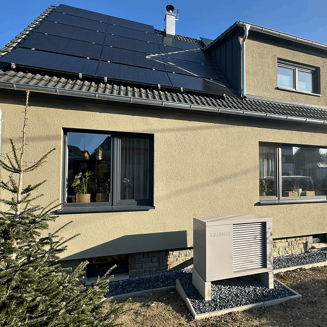 Photovoltaikanalge mit Wärmepumpe